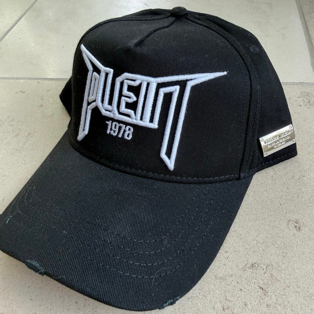 Philipp Plein 1978 Logo Baseball Cap Hat Black Adjustable